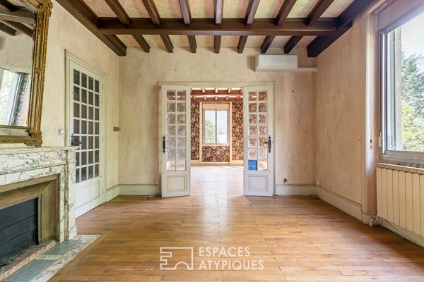 Maison familiale avec jardin et garage au pied du métro