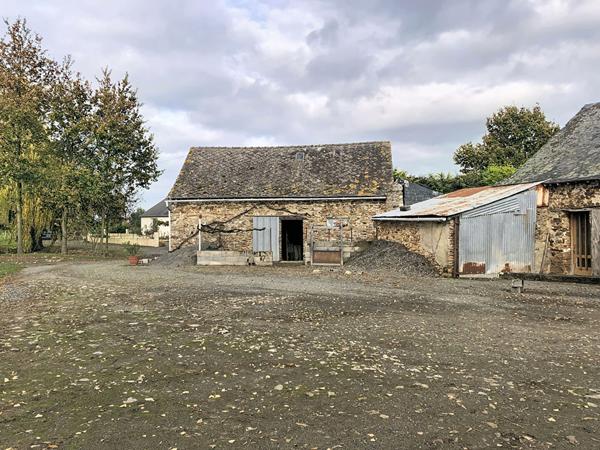 A vendre, maison en campagne du Lion-d'Angers et proche de Segré, avec quatre chambres et près de 6000m2 de terrain