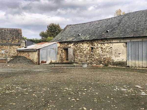 A vendre, maison en campagne du Lion-d'Angers et proche de Segré, avec quatre chambres et près de 6000m2 de terrain