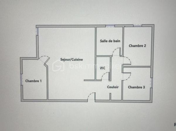 Appartement de 77 m²