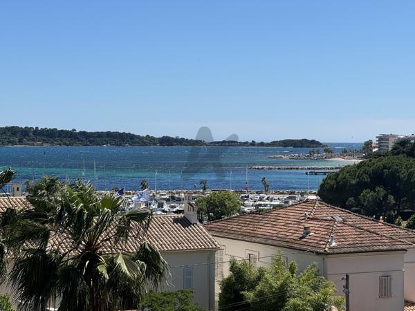 Cannes - Palm Beach : 4P rénové vue mer et piscine