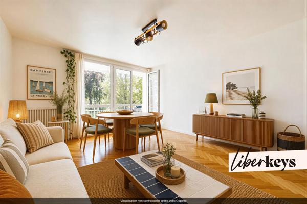Appartement T3 lumineux avec balcon de 72m² - Rue Baraban - Quartier Part Dieu / Villette