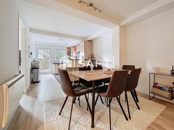 Charmant appartement RDC, 1 chambre, terrasse et parkings