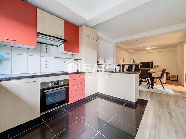 Charmant appartement RDC, 1 chambre, terrasse et parkings