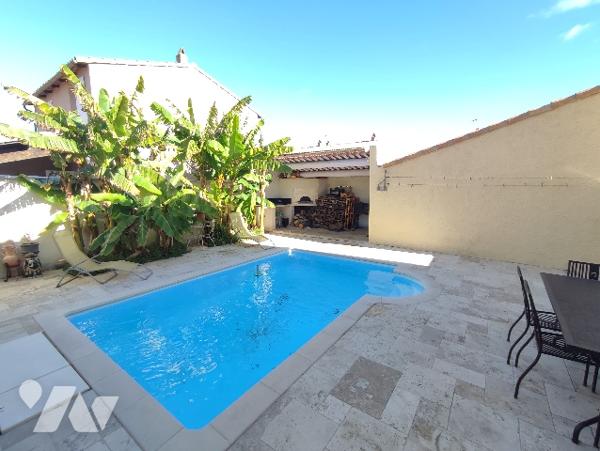 Maison 3 chambres avec garage et piscine