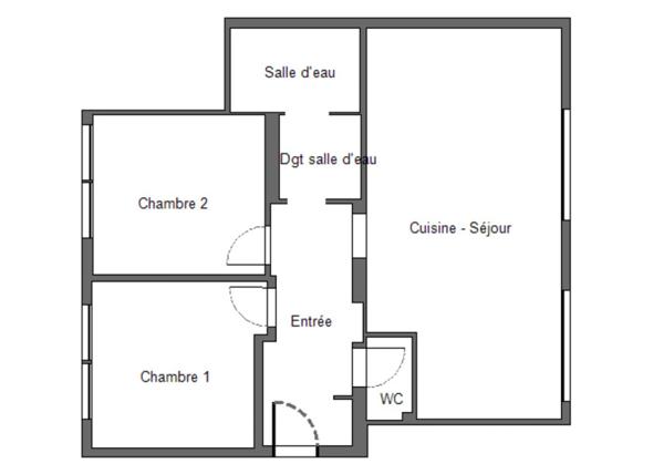 Appartement à vendre 3 pièces MASSY (91) - Proche RER B Massy-Verrières
