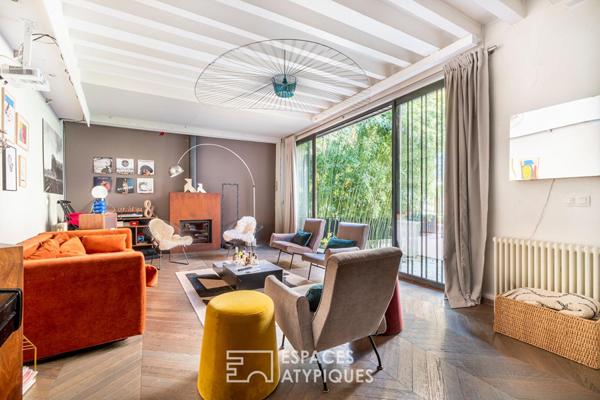 Maison à l’esprit loft avec terrasse