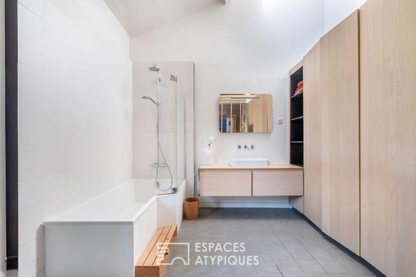 Maison à l’esprit loft avec terrasse