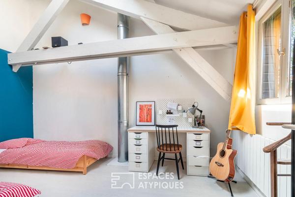 Maison à l’esprit loft avec terrasse