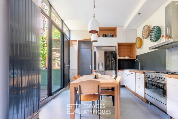 Maison à l’esprit loft avec terrasse