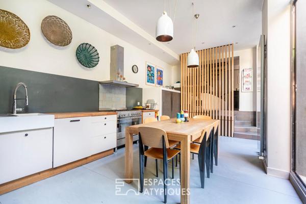 Maison à l’esprit loft avec terrasse