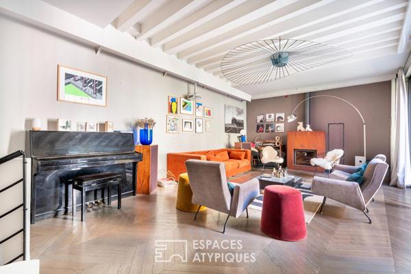 Maison à l’esprit loft avec terrasse