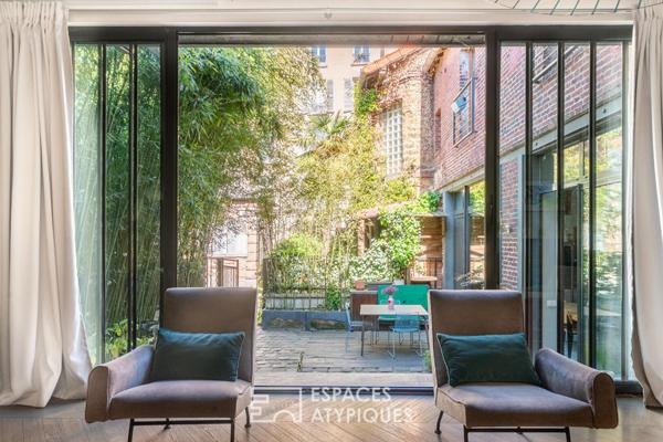 Maison à l’esprit loft avec terrasse