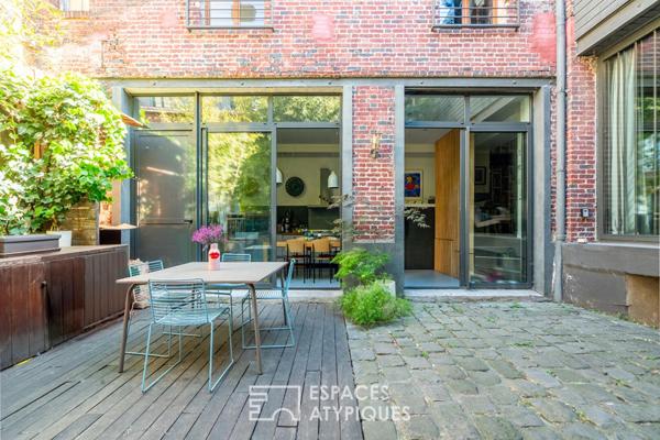 Maison à l’esprit loft avec terrasse