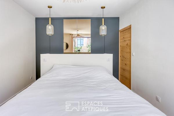 Appartement en rez de jardin avec piscine