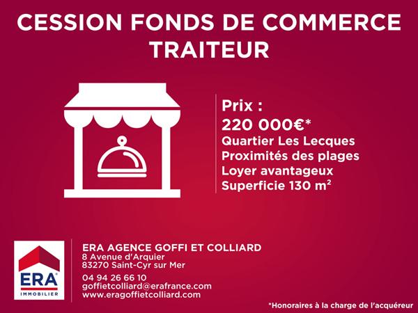 Fonds de commerce Saint Cyr Sur Mer 130 m2
