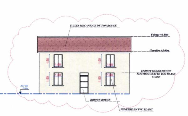 maison 100 m2 à rénover, avec permis purgé, terrain 174 m2