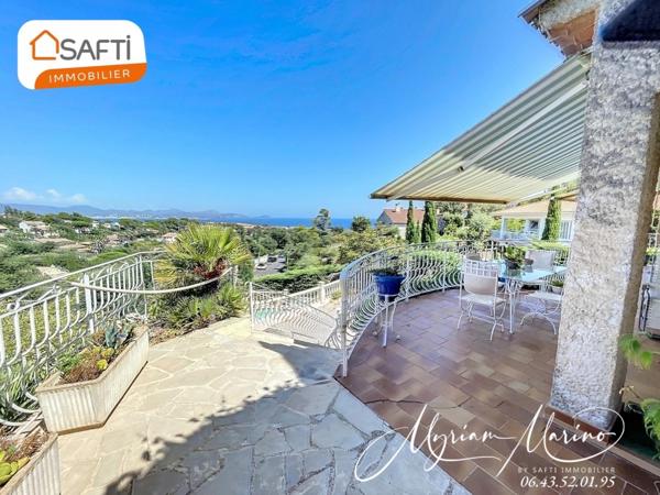 Villa 6 pièces – Panorama d’exception vue mer sur la baie de Saint-Raphaël- Saint-Aygulf (83370)