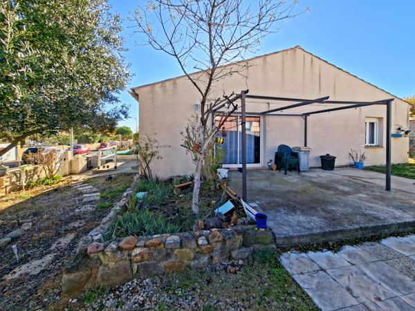 Maraussan, villa de plain pied, T4 , 90 m2 avc garage sur une parcelle de 370 m2