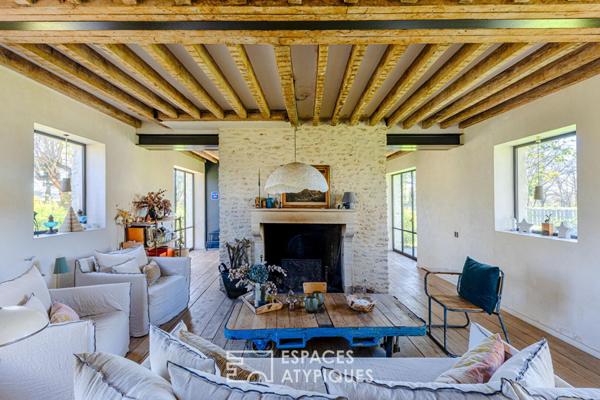 Longère de prestige avec piscine dans un cadre privilégié