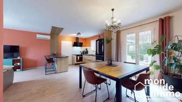 Charmante maison de plain-pied avec garage et jardin