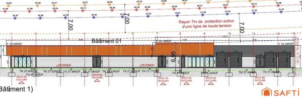 Local commercial neuf 1633m² en VEFA - FORTE VISIBILITÉ