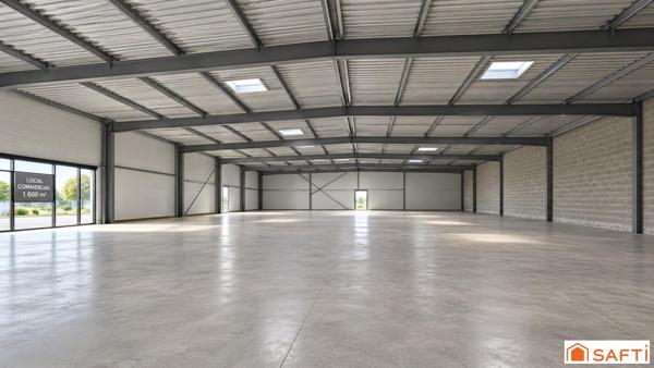 Local commercial neuf 1633m² en VEFA - FORTE VISIBILITÉ
