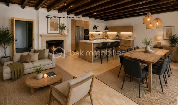 "VISITE VIRTUELLE DISPONIBLE SUR DEMANDE"
Maison à rénover avec beau potentiel – À 4 km de Josselin

À seulement 4 km de Josselin et 2 km du bourg de Guégon, venez découvrir cette maison à rénover entièrement, offrant un beau potentiel pour les amateurs de rénovation souhaitant créer un intérieur à leur image.

La maison se compose actuellement d'une pièce de vie, d'une chambre, d'une salle de bains et d'un WC.

Au rez-de-chaussée, une pièce supplémentaire offre la possibilité d'aménager une seconde chambre, un bureau ou tout autre espace selon vos besoins.

La maison dispose également d'un étage à aménager, permettant d'augmenter la surface habitable et d'imaginer de nouvelles chambres ou espaces de vie.

À l'extérieur, vous profiterez d'un terrain de près de 1 700 m², offrant un bel espace pour créer jardin, terrasse et différents aménagements extérieurs.

Des travaux importants sont à prévoir, mais cette maison constitue une belle opportunité pour un projet de rénovation complète, que ce soit pour une résidence principale, secondaire ou un investissement.

Afin de vous aider à vous projeter, certaines photos de l'annonce présentent des propositions d'aménagement et de rénovation réalisées à titre illustratif.

Les + :

À seulement 4 km de Josselin
Bourg de Guégon à 2 km
Terrain de près de 1 700 m²
Possibilité de créer plusieurs chambres
Étage à aménager
Beau potentiel après rénovation
Nombreuses possibilités d'aménagement

Un bien à repenser entièrement pour lui offrir une seconde vie et créer une maison pleine de charme à proximité immédiate de Josselin.