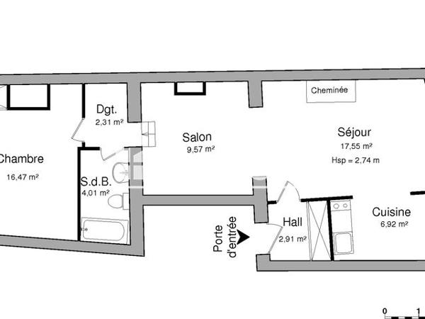 Location Appartement 2 pièces 59.74 m² - 30 RUE GUSTAVE SIMON Nancy 54000