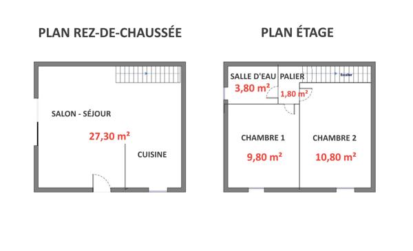 Maison à vendre 3 pièces 53 m² Biard