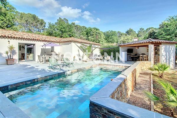 Maison à Lorgues de 130m2 de plain pied , Piscine BALI 8/4, terrain de 2000m2 ,quartier recherché!