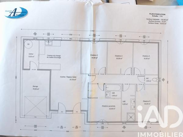 Maison à vendre 6 pièces 105 m² La Feuillade