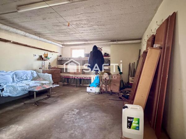 Maison 4 chambres, garage et jardin.