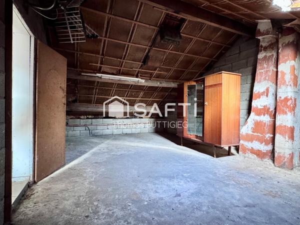 Maison 4 chambres, garage et jardin.