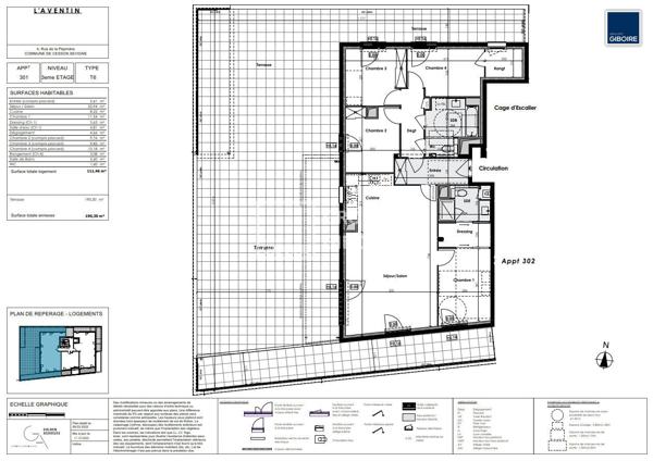 Appartement T6 à vendre CESSON SEVIGNE - 112 m² (réf : AVENTIN-301)