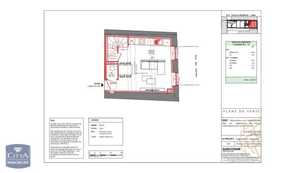 Appartement à vendre 3 pièces 57.76m² Dax (40100)