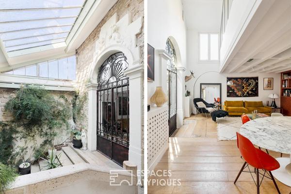 Triplex contemporain au sein d’une demeure historique à Montmartre