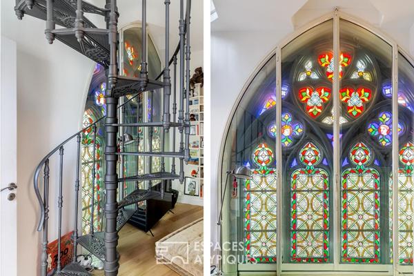 Triplex contemporain au sein d’une demeure historique à Montmartre