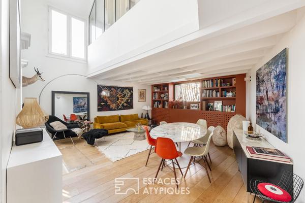 Triplex contemporain au sein d’une demeure historique à Montmartre