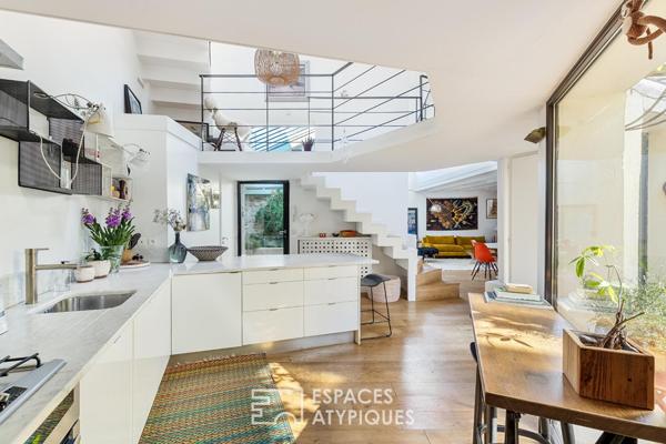 Triplex contemporain au sein d’une demeure historique à Montmartre