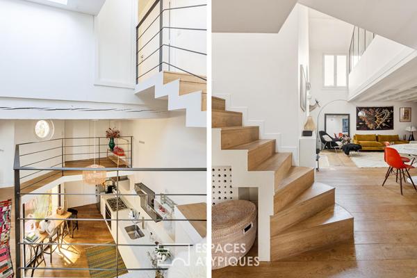 Triplex contemporain au sein d’une demeure historique à Montmartre