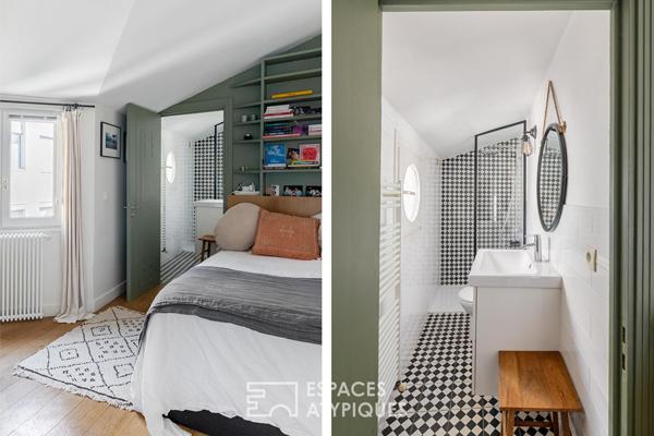 Triplex contemporain au sein d’une demeure historique à Montmartre