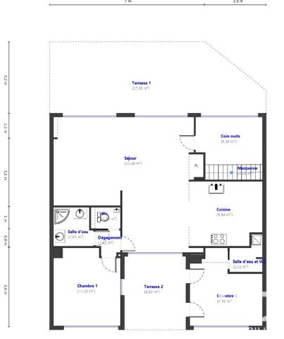 Appartement à vendre 4 pièces 77,59 m² Cogolin