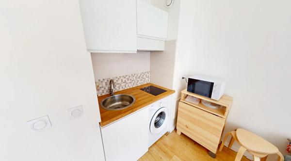 Studio meublé lumineux avec balcon LEVALLOIS