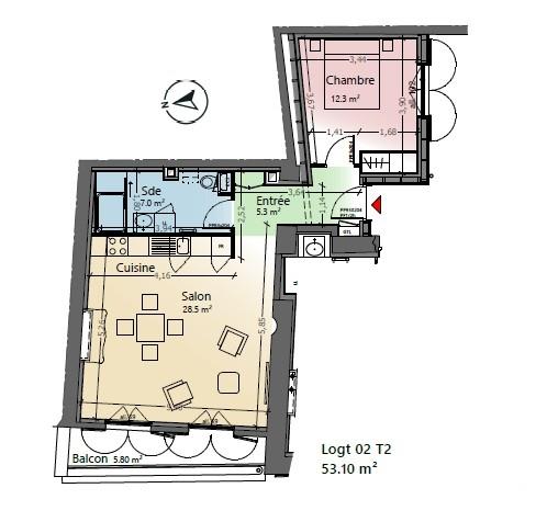 Appartement à vendre 2 pièces 53 m² Clermont-Ferrand