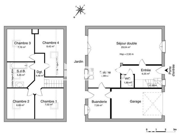 Location Maison 5 pièces 93 m² - 29 TER ROUTE DE BUNEVILLE Ternas 62127