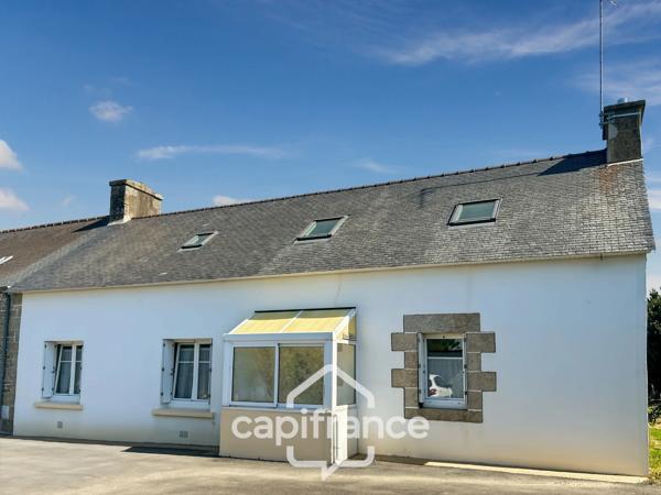 Maison à vendre proche Pontivy – 85 m² – 2 chambres – terrain 807 m² – garage – fort potentiel