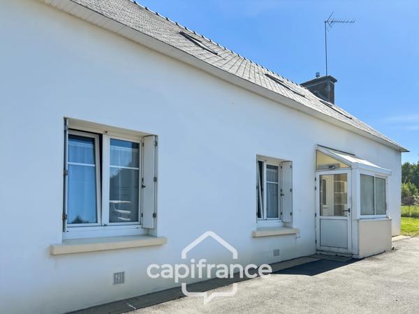 Maison à vendre proche Pontivy – 85 m² – 2 chambres – terrain 807 m² – garage – fort potentiel