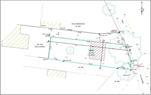 Terrain à vendre  479 m2 LES MOUTIERS EN RETZ - 44