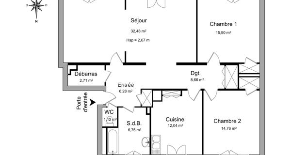 Location Appartement 4 pièces 100.7 m² - Clermont-ferrand 63000